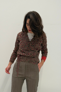 Cardigan de Alpaca leopardo Alessia Santi