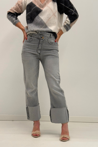 Pantalón vaquero gris Alessia Santi