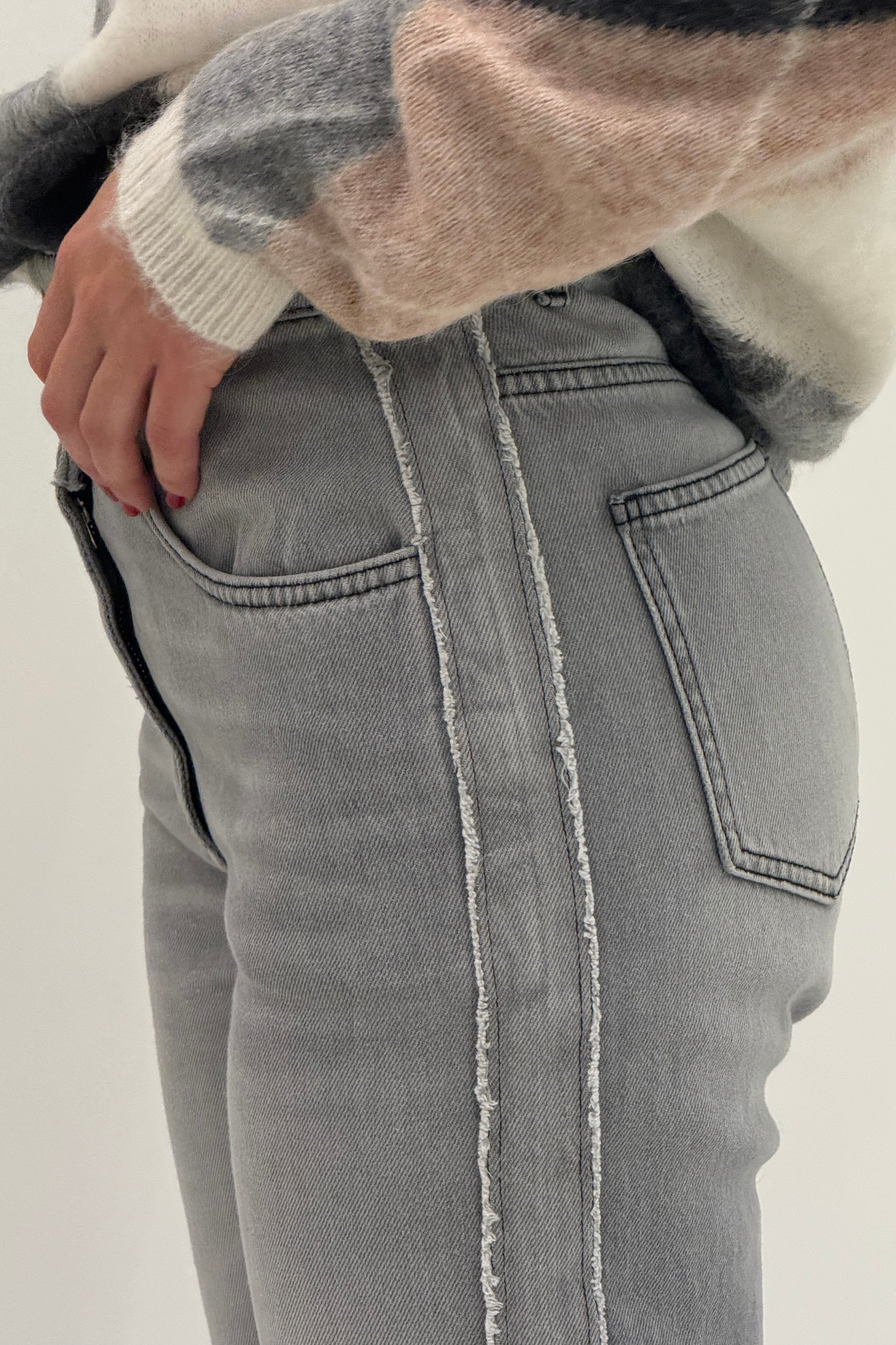 Pantalón vaquero gris Alessia Santi