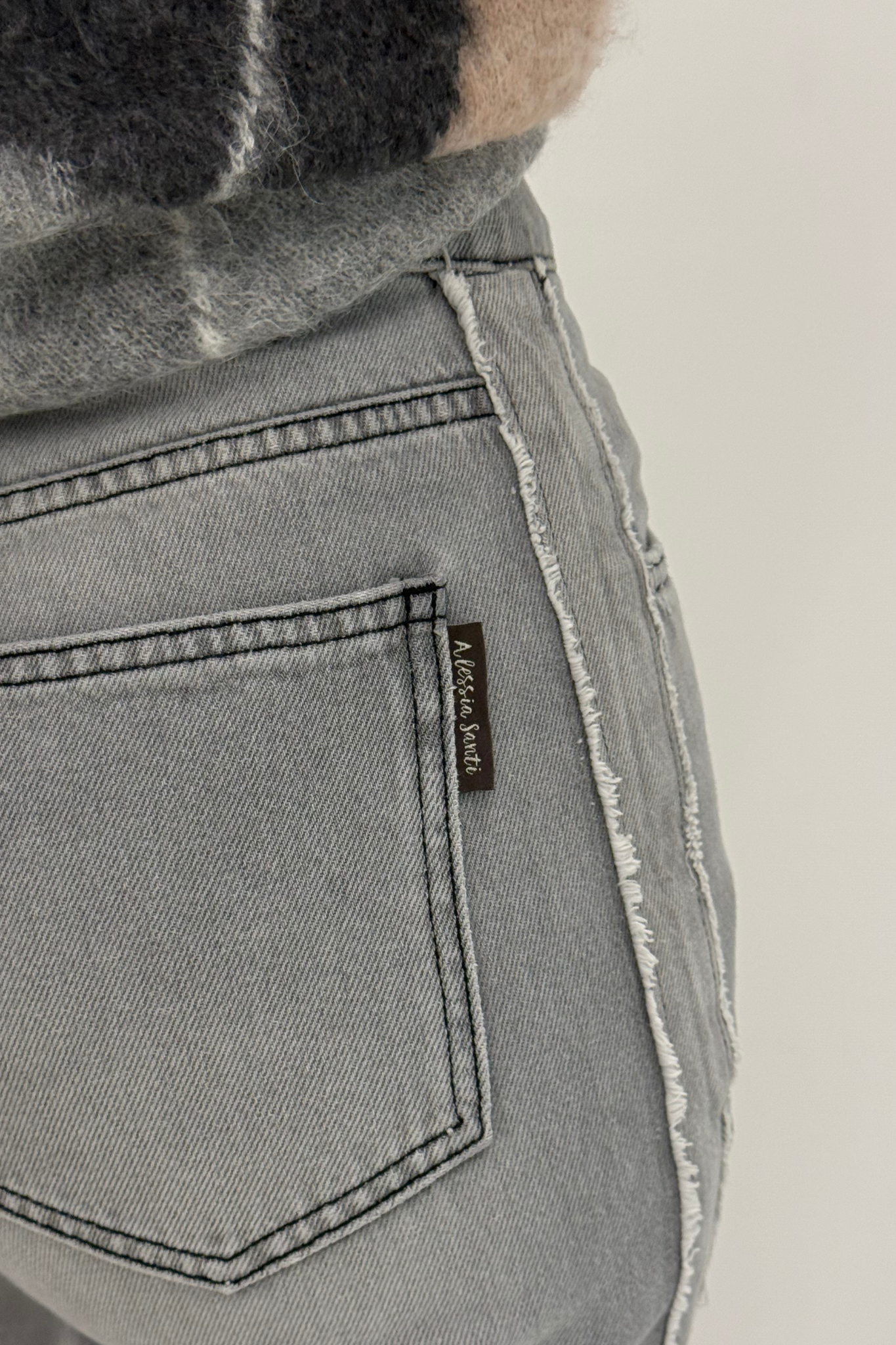 Pantalón vaquero gris Alessia Santi