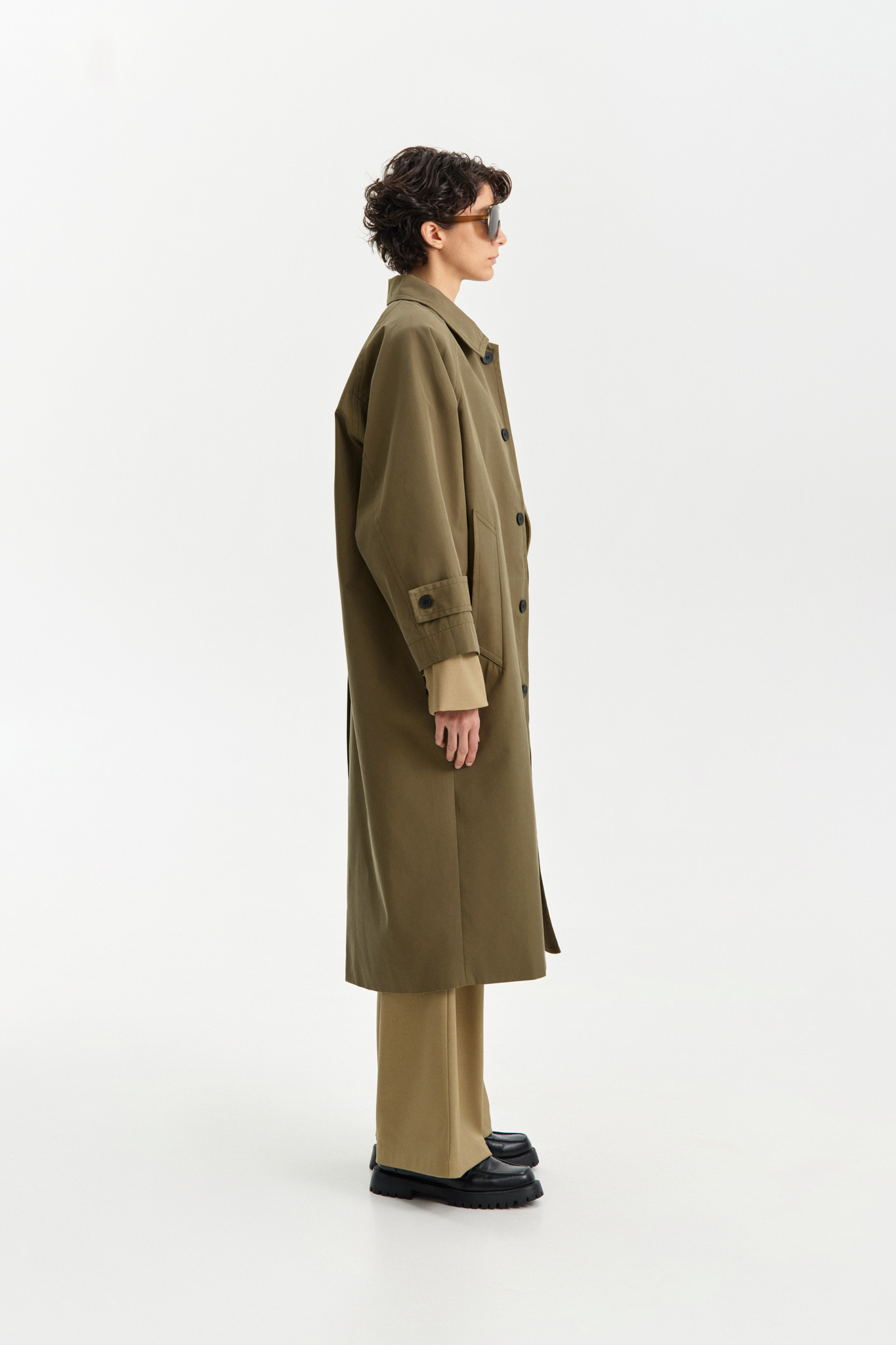 Gabardina kaki Eleh