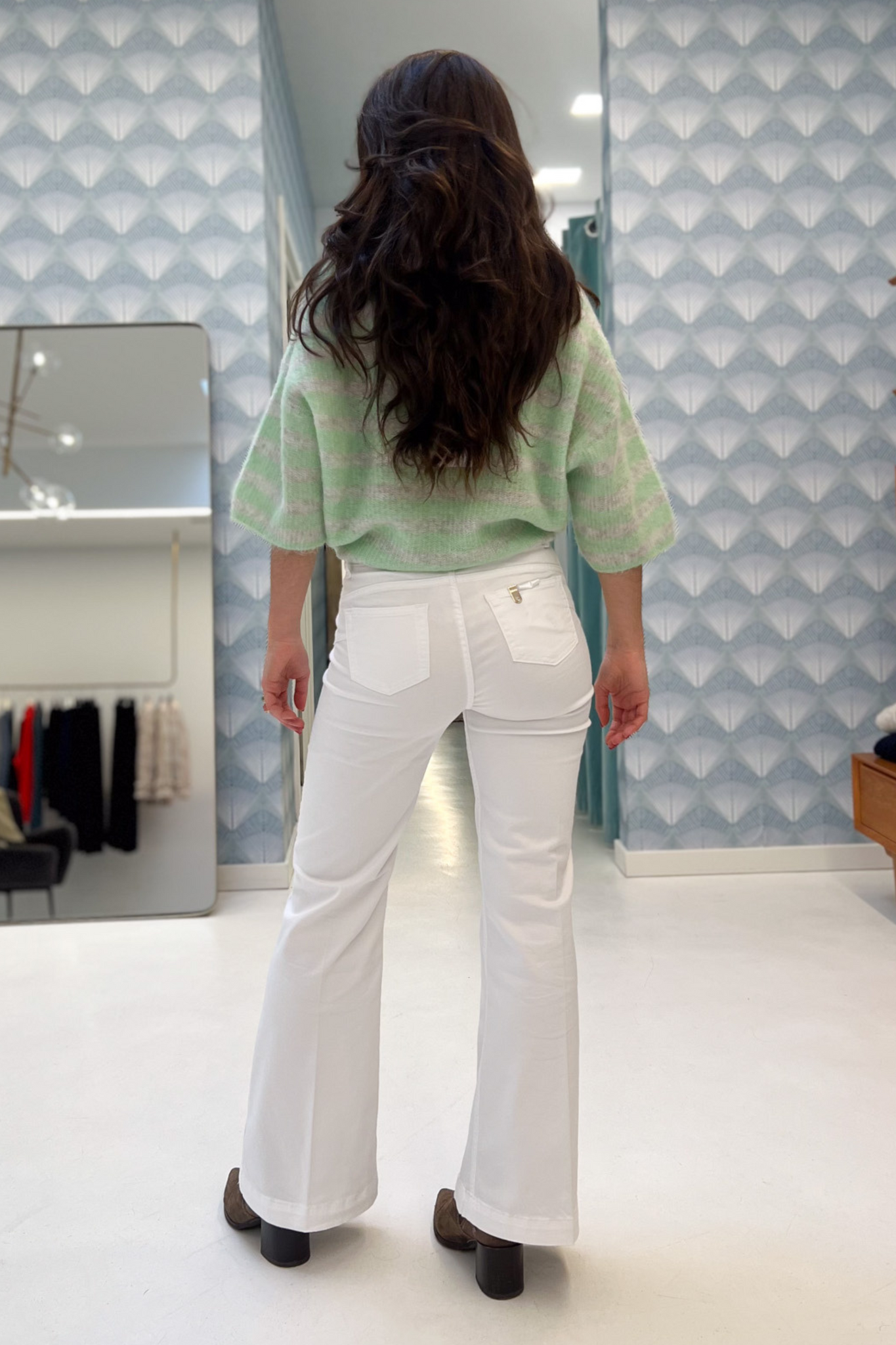 Pantalón campana blanco Liu Jo