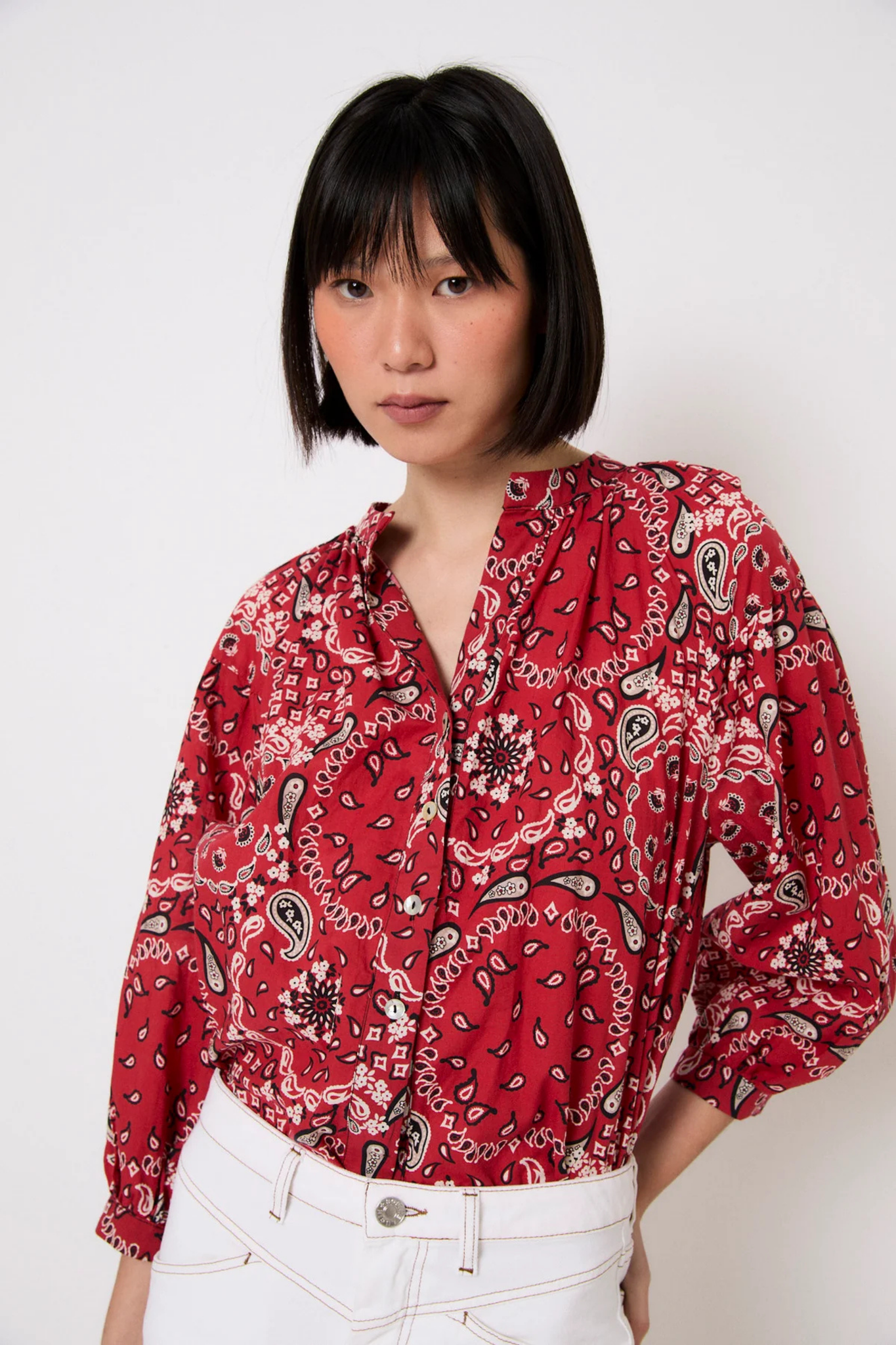 Blusa bandana roja Sophie and Lucie