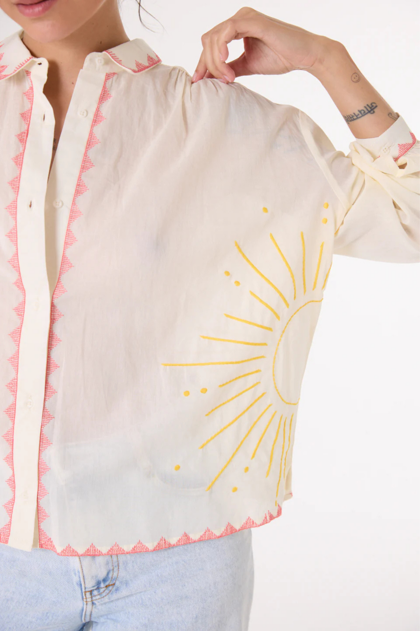 Camisa palmeras Sacrécoeur ALI - SUNSHINE