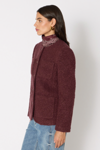 Chaqueta verona granate Berenice