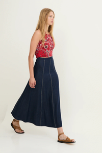 Falda Zigzag Tencel Sophie and Lucie