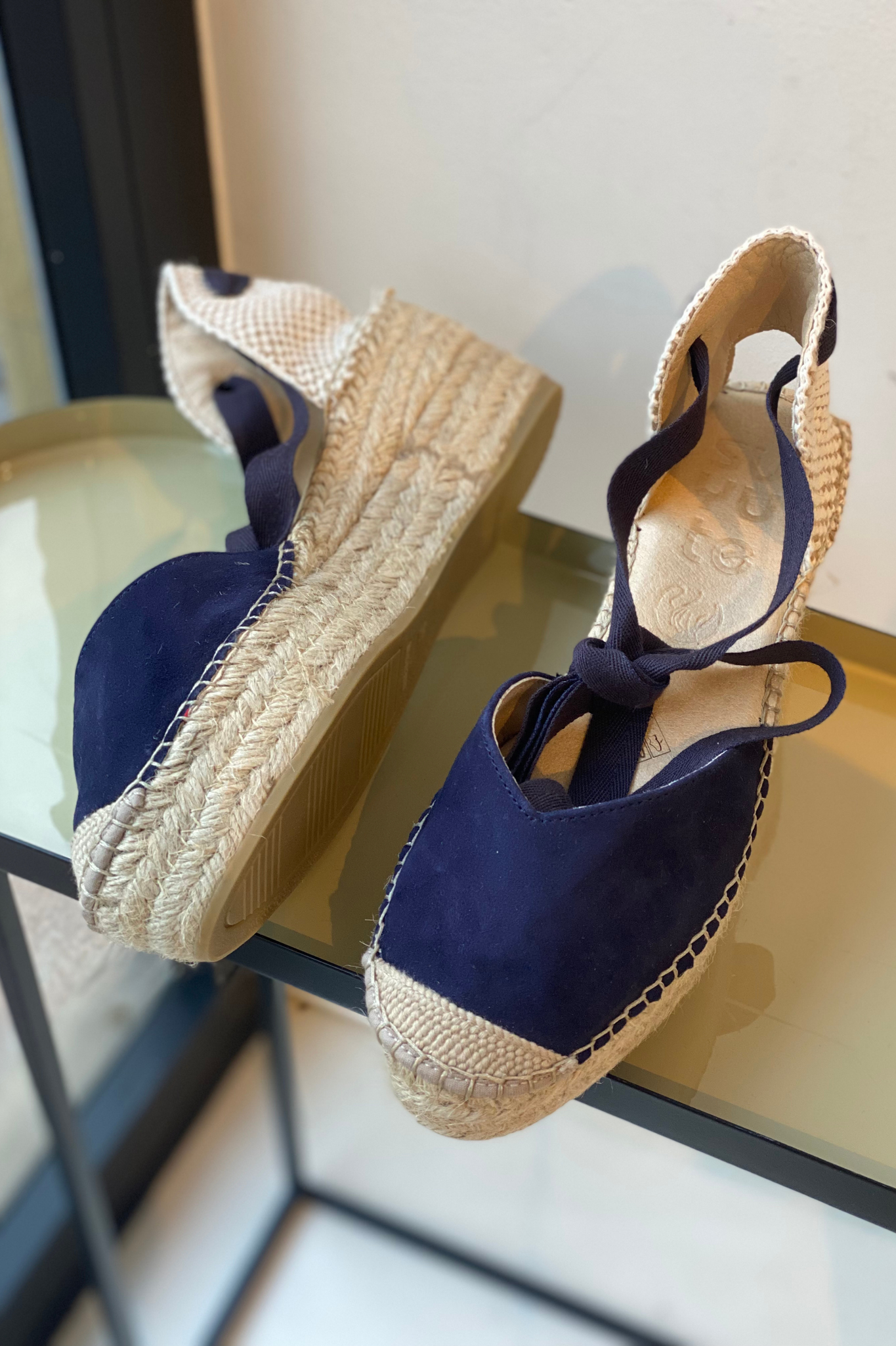 Sandalia Zapatillas Suyute Sandalia Piel Cuña Plataforma