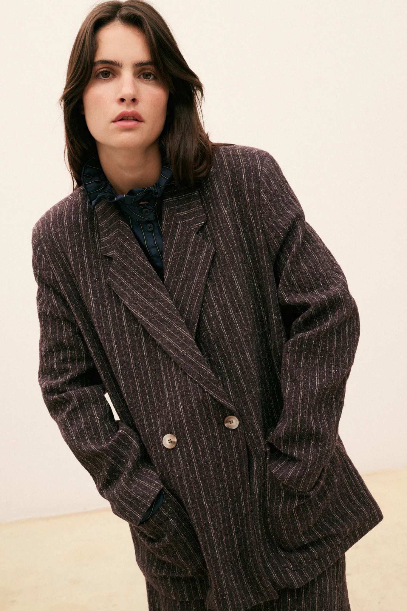Blazer morada Kiara Hod Paris