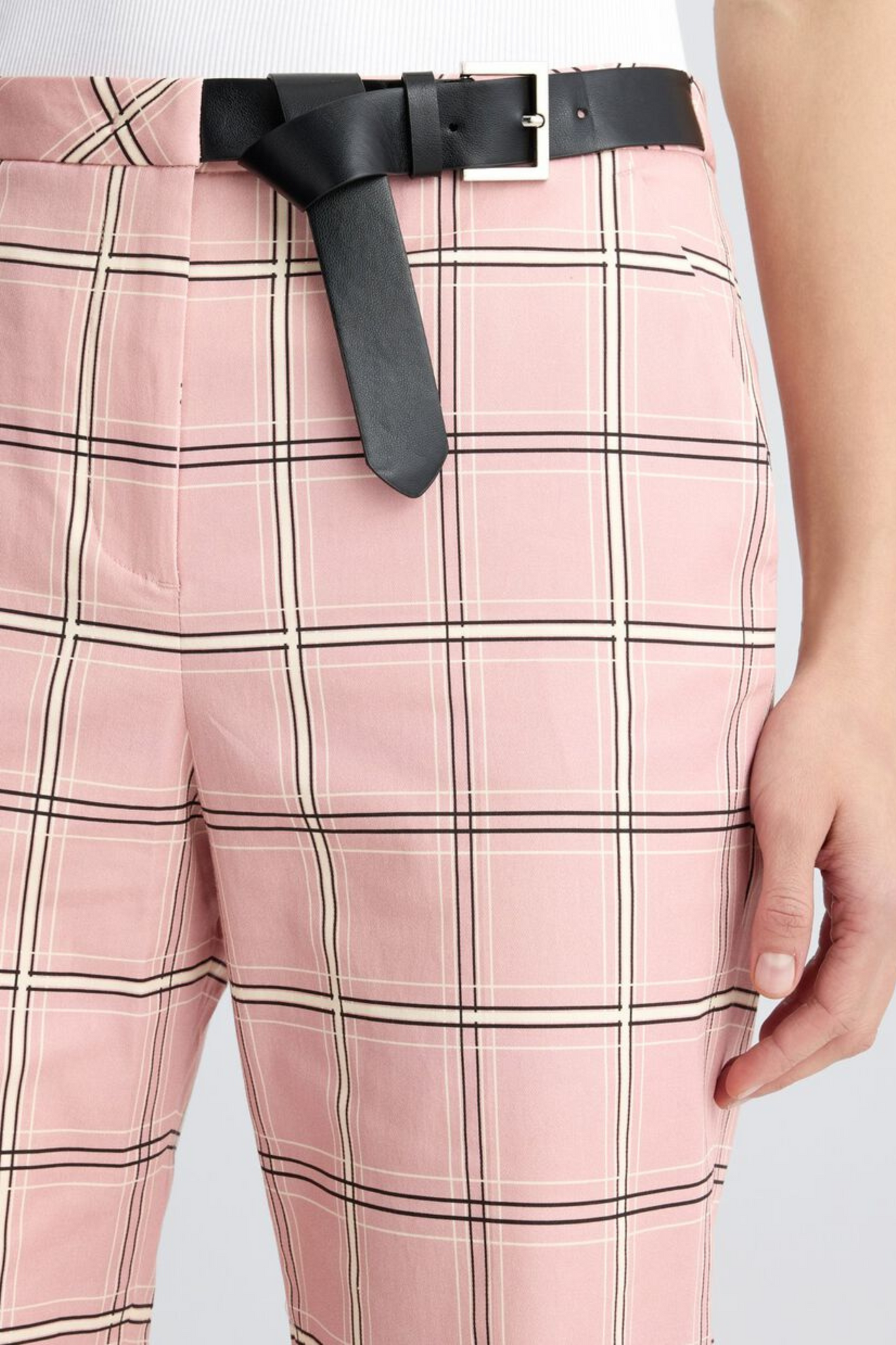 Pantalón acampanado cuadros Liu Jo