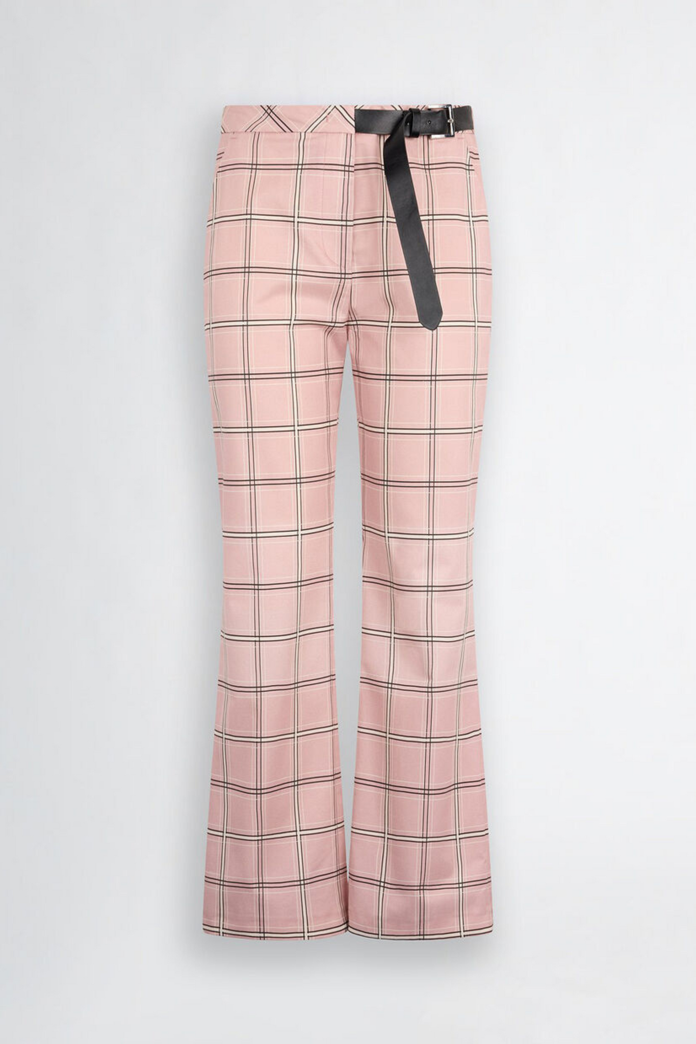 Pantalón acampanado cuadros Liu Jo