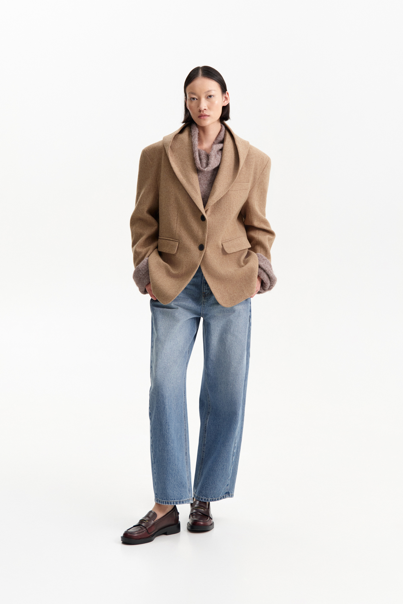 Abrigo americana beige Eleh